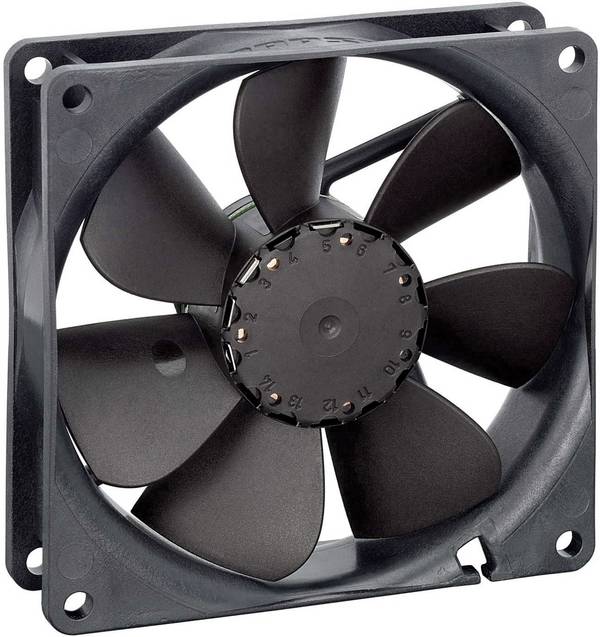 EBM Papst 3412NHH Axiallüfter 12 V/DC 100 m³/h (L x B x H) 92 x 92 x 25.4 mm