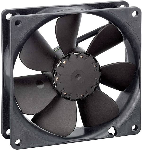 EBM Papst 3414 N Axiallüfter 24 V/DC 82 m³/h (L x B x H) 92 x 92 x 25.4 mm