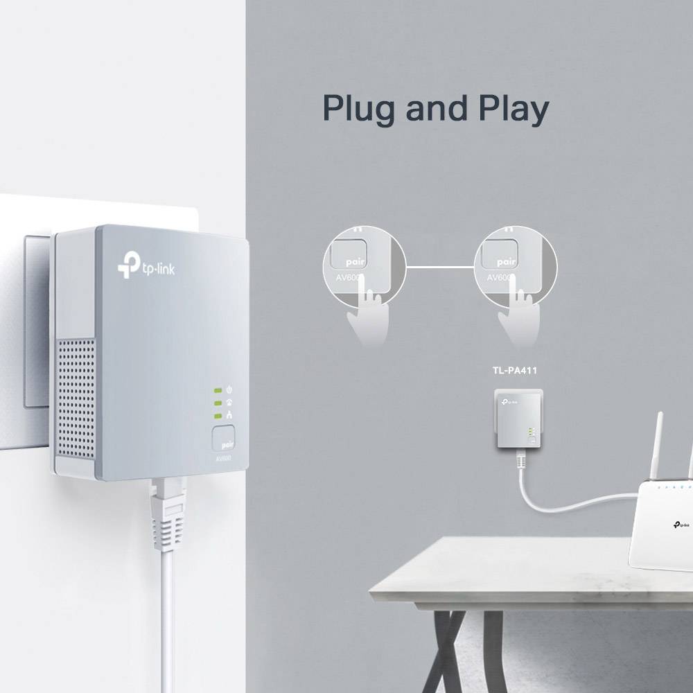 TP-Link TL-PA411 KIT AV600 Powerline 2er KIT-3