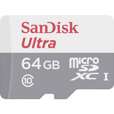 SanDisk Ultra Android microSDXC-Karte  64 GB Class 10, UHS-I inkl. Android-Software, Wasserdicht