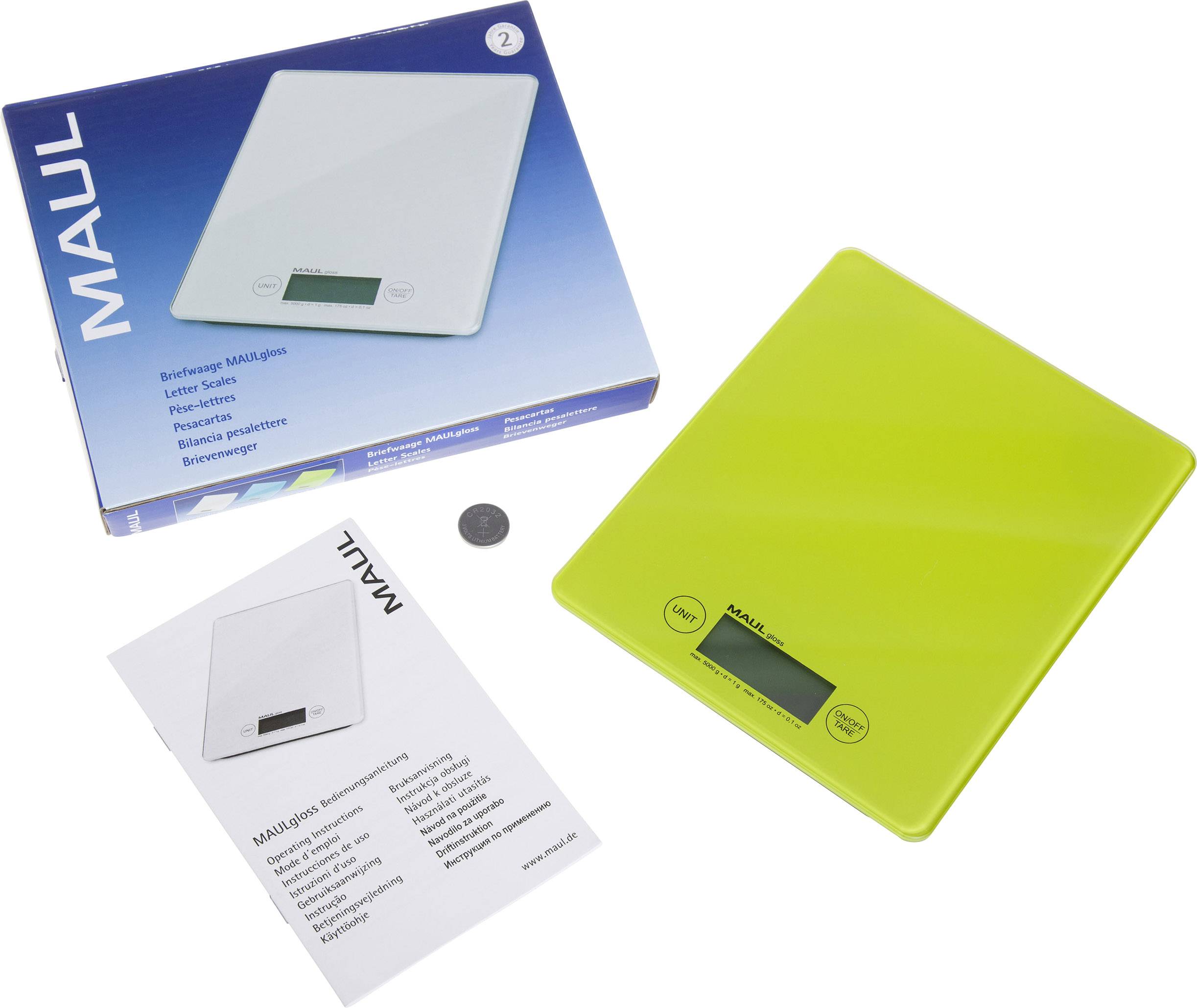 Briefwaage MAULgloss bis 5000g hellgrün-3