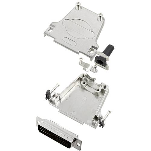 TRU COMPONENTS TCDTZF25HDP44K 7708476 D-SUB Stiftleisten-Set 180 ° Polzahl: 44 Lötkelch 1 St.