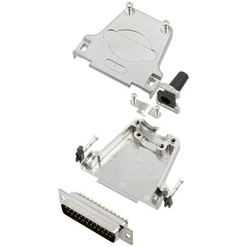 TRU COMPONENTS TCDTZF25DBPK 7708524 D-SUB Stiftleisten-Set 180 ° Polzahl: 25 Lötkelch 1 St.