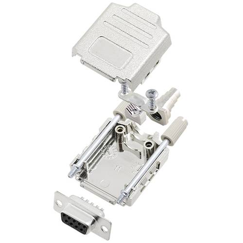 TRU COMPONENTS TCDPPK09MDBSK 7708564 D-SUB Buchsenleisten-Set 180 ° Polzahl: 9 Lötkelch 1 St.