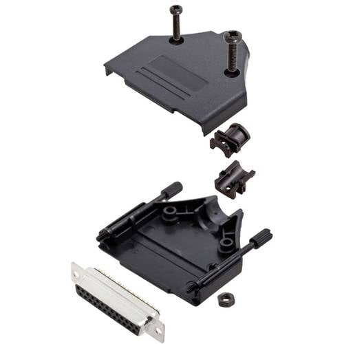 TRU COMPONENTS TCDTPKP25DMSK 7708568 D-SUB Buchsenleisten-Set 180 ° Polzahl: 25 Lötkelch 1 St.