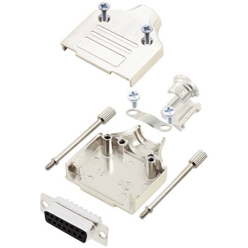 Thumbnail - TRU COMPONENTS TCMHDM15DMSK 7708576 D-SUB Buchsenleisten-Set 180 ° Polzahl: 15 Lötkelch 1 St.