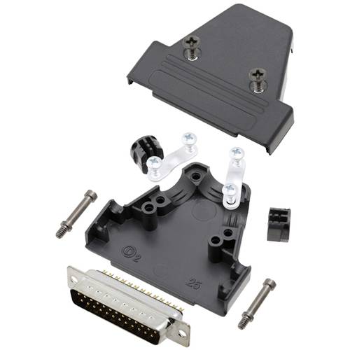 TRU COMPONENTS TCTRIP25DMPK 7708704 D-SUB Stiftleisten-Set 180 ° Polzahl: 25 Lötkelch 1 St.