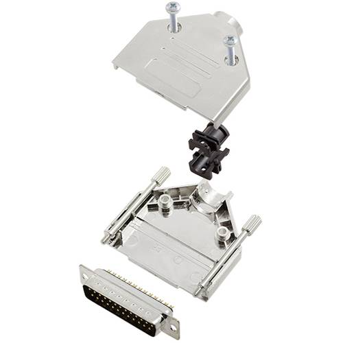 TRU COMPONENTS TCDTPKM25DBPK 7708780 D-SUB Stiftleisten-Set 180 ° Polzahl: 25 Lötkelch 1 St.