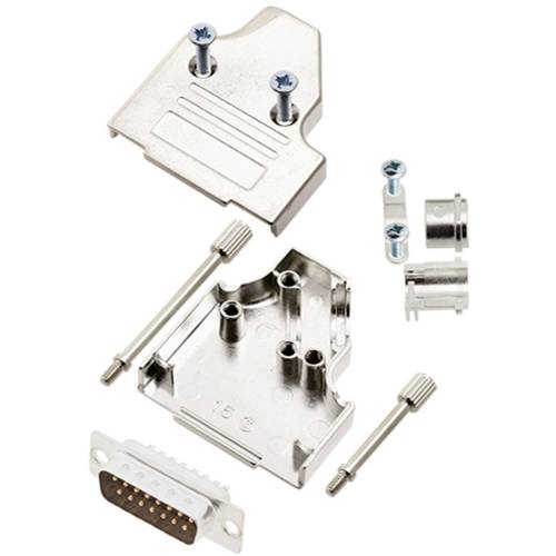 TRU COMPONENTS TCMHDM3515DMPK 7708804 D-SUB Stiftleisten-Set 35 ° Polzahl: 15 Lötkelch 1 St.