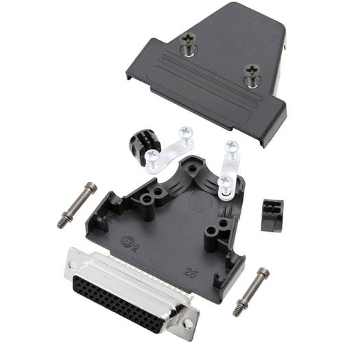 TRU COMPONENTS TCTRIP25HDS44K TCTRIP25HDS44K D-SUB Gehäuse Polzahl: 44 Kunststoff 180 ° Schwarz 1 St.