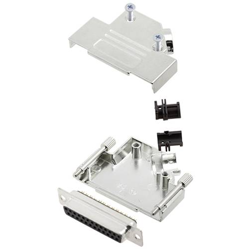 Thumbnail - TRU COMPONENTS TCD45ZK25DMSK 7708852 D-SUB Buchsenleisten-Set 45 ° Polzahl: 25 Lötkelch 1 St.