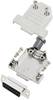 TRU COMPONENTS TCDTNT15MDMSK 7708860 D-SUB Buchsenleisten-Set 180 ° Polzahl: 15 Lötkelch 1 St.