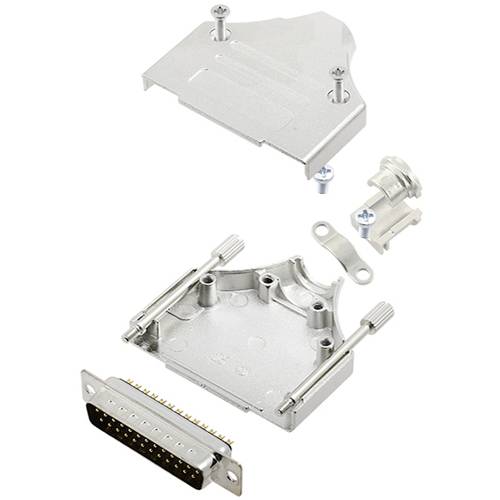 TRU COMPONENTS TCMHDM25DBPK 7708940 D-SUB Stiftleisten-Set 180 ° Polzahl: 25 Lötkelch 1 St.