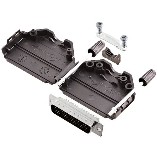 TRU COMPONENTS TCDPPK25BKHDP44K 7709000 D-SUB Stiftleisten-Set 180 ° Polzahl: 44 Lötkelch 1 St.