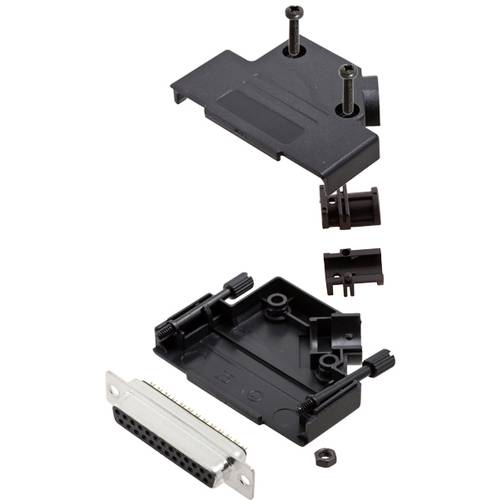 TRU COMPONENTS TCD45PKP25DMSK 7709020 D-SUB Buchsenleisten-Set 45 ° Polzahl: 25 Lötkelch 1 St.