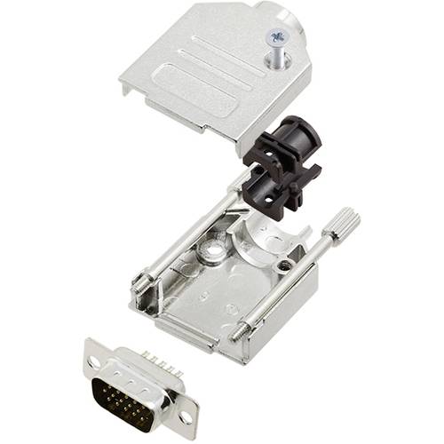 TRU COMPONENTS TCDTZK09HDP15K 7709036 D-SUB Stiftleisten-Set 180 ° Polzahl: 15 Lötkelch 1 St.