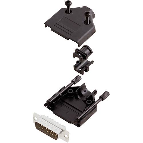 TRU COMPONENTS TCDTPKP15DMPK 7709040 D-SUB Stiftleisten-Set 180 ° Polzahl: 15 Lötkelch 1 St.