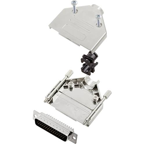 TRU COMPONENTS TCDTPKM25HDP44K 7709052-SR D-SUB Stiftleisten-Set 180 ° Polzahl: 44 Lötkelch 1 St.