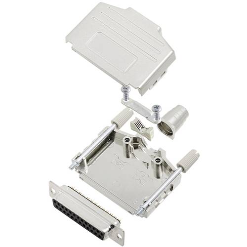 TRU COMPONENTS TCDPPK25MDMSK 7709116 D-SUB Buchsenleisten-Set 180 ° Polzahl: 25 Lötkelch 1 St.