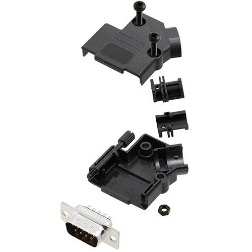 Thumbnail - TRU COMPONENTS TCD45PKP09DMPK 7709240 D-SUB Stiftleisten-Set 45 ° Polzahl: 9 Lötkelch 1 St.