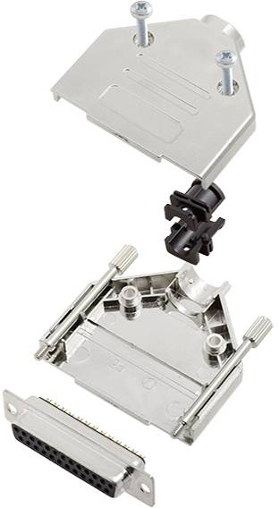 TRU COMPONENTS TCDTPKM25DMSK 7709268 D-SUB Buchsenleisten-Set 180 ° Polzahl: 25 Lötkelch 1 St.