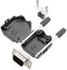 TRU COMPONENTS TCDPPK09BKHDP15K 7709052K D-SUB Stiftleisten-Set 180 ° Polzahl: 15 Lötkelch 1 St.