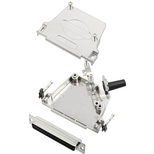 TRU COMPONENTS TCD45ZF37DBSK 7709304 D-SUB Buchsenleisten-Set 45 ° Polzahl: 37 Lötkelch 1 St.