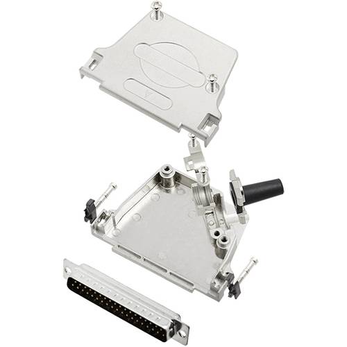 TRU COMPONENTS TCD45ZF37DBPK 7709356 D-SUB Stiftleisten-Set 45 ° Polzahl: 37 Lötkelch 1 St.