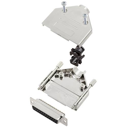 TRU COMPONENTS TCDTPKM25DBSK 7709396 D-SUB Buchsenleisten-Set 180 ° Polzahl: 25 Lötkelch 1 St.