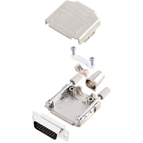 TRU COMPONENTS TCDPPK15MHDP26K 7709524 D-SUB Stiftleisten-Set 180 ° Polzahl: 26 Lötkelch 1 St.