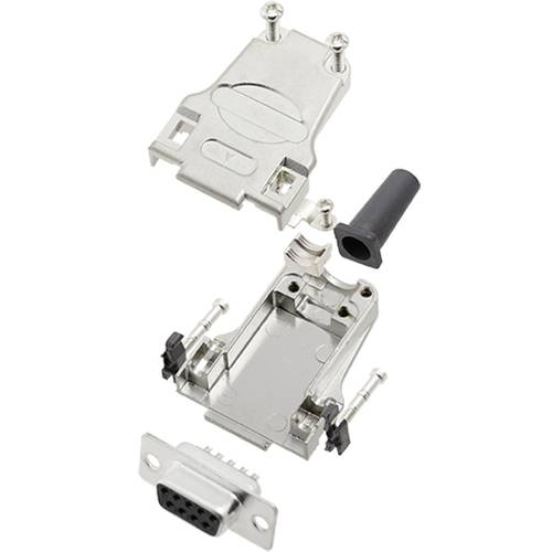 TRU COMPONENTS TCDTZF09DMSK 7709556 D-SUB Buchsenleisten-Set 180 ° Polzahl: 9 Lötkelch 1 St.