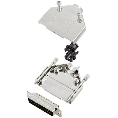 TRU COMPONENTS TCDTPKM25DMPK 7709640 D-SUB Stiftleisten-Set 180 ° Polzahl: 25 Lötkelch 1 St.