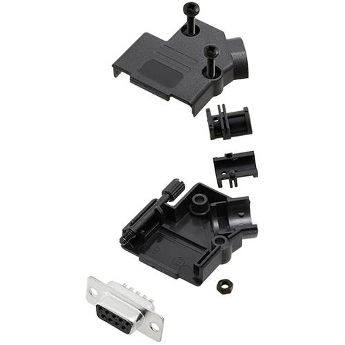 Thumbnail - TRU COMPONENTS TCD45PKP09DBSK 7709688 D-SUB Buchsenleisten-Set 45 ° Polzahl: 9 Lötkelch 1 St.