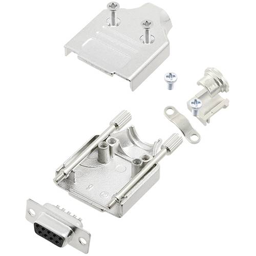 TRU COMPONENTS TCMHDM09DMSK 7709700 D-SUB Buchsenleisten-Set 180 ° Polzahl: 9 Lötkelch 1 St.