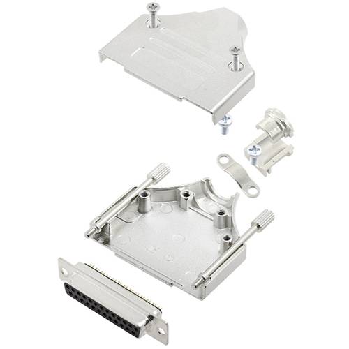 TRU COMPONENTS TCMHDM25DMSK 7709744 D-SUB Buchsenleisten-Set 180 ° Polzahl: 25 Lötkelch 1 St.