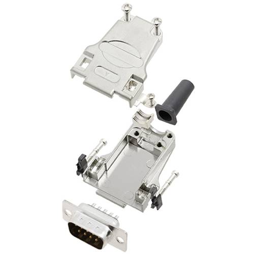 TRU COMPONENTS TCDTZF09DMPK 7709748 D-SUB Stiftleisten-Set 180 ° Polzahl: 9 Lötkelch 1 St.