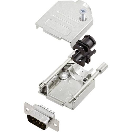 TRU COMPONENTS TCDTZK09DBPK 7709808 D-SUB Stiftleisten-Set 180 ° Polzahl: 9 Lötkelch 1 St.