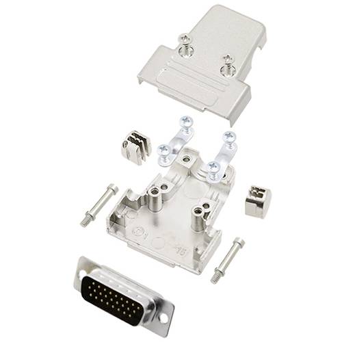 TRU COMPONENTS TCTRIM15HDP26K 7709848 D-SUB Stiftleisten-Set 180 ° Polzahl: 26 Lötkelch 1 St.