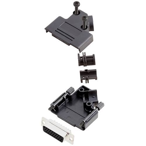 TRU COMPONENTS TCD45PKP15HDS26K 7709880 D-SUB Buchsenleisten-Set 45 ° Polzahl: 26 Lötkelch 1 St.