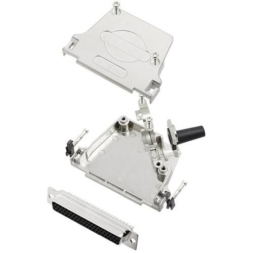 TRU COMPONENTS TCD45ZF37HDS62K 7709916 D-SUB Buchsenleisten-Set 45 ° Polzahl: 62 Lötkelch 1 St.