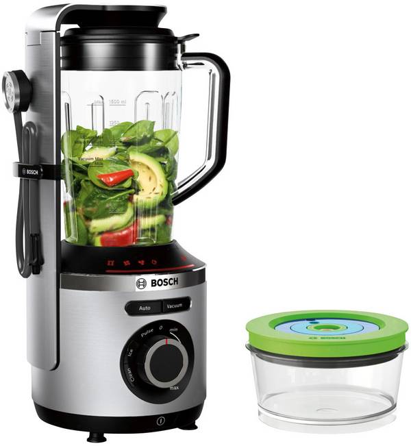 Bosch Haushalt MMBV622M - Vitamaxx Standmixer 1000 W Aluminium, Schwarz