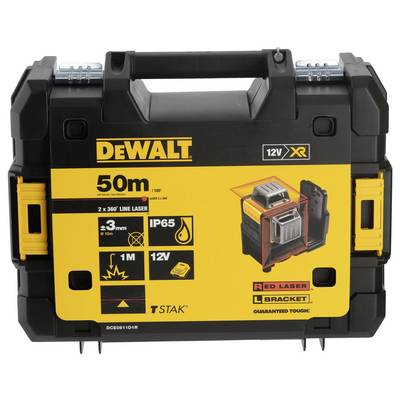 'DeWalt' Werkzeugkoffer mit Laser-Entfernungsmesser, Reichweite 50m, Schutzart IP65, '12V XR' Serie. Enthält Gerät und Zubehör.