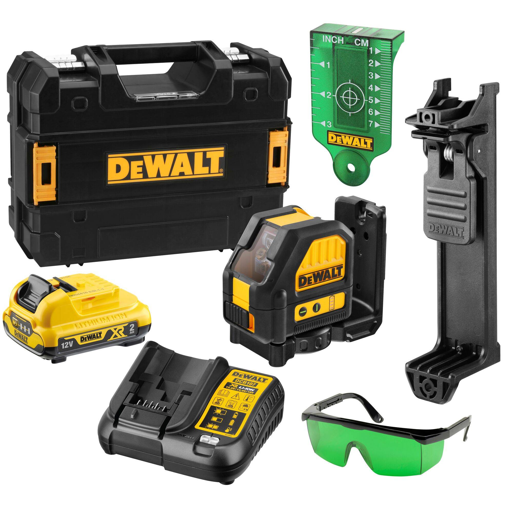 DEWALT DCE088D1G Kreuzlinienlaser selbstnivellierend Reichweite (max.): 30 m