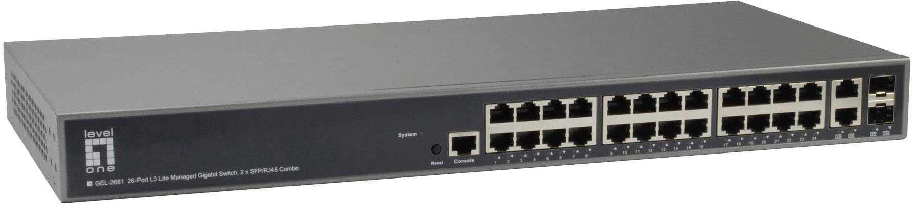 LevelOne 55113003 GEL-2681Managed Switch Netzwerk Switch 1 GBit/s-0