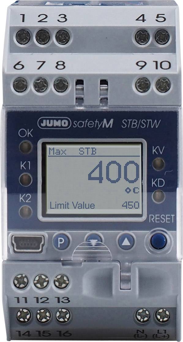 Jumo 548737 Safety Temperature Limiter LED Alarm Relay Output DIN ...