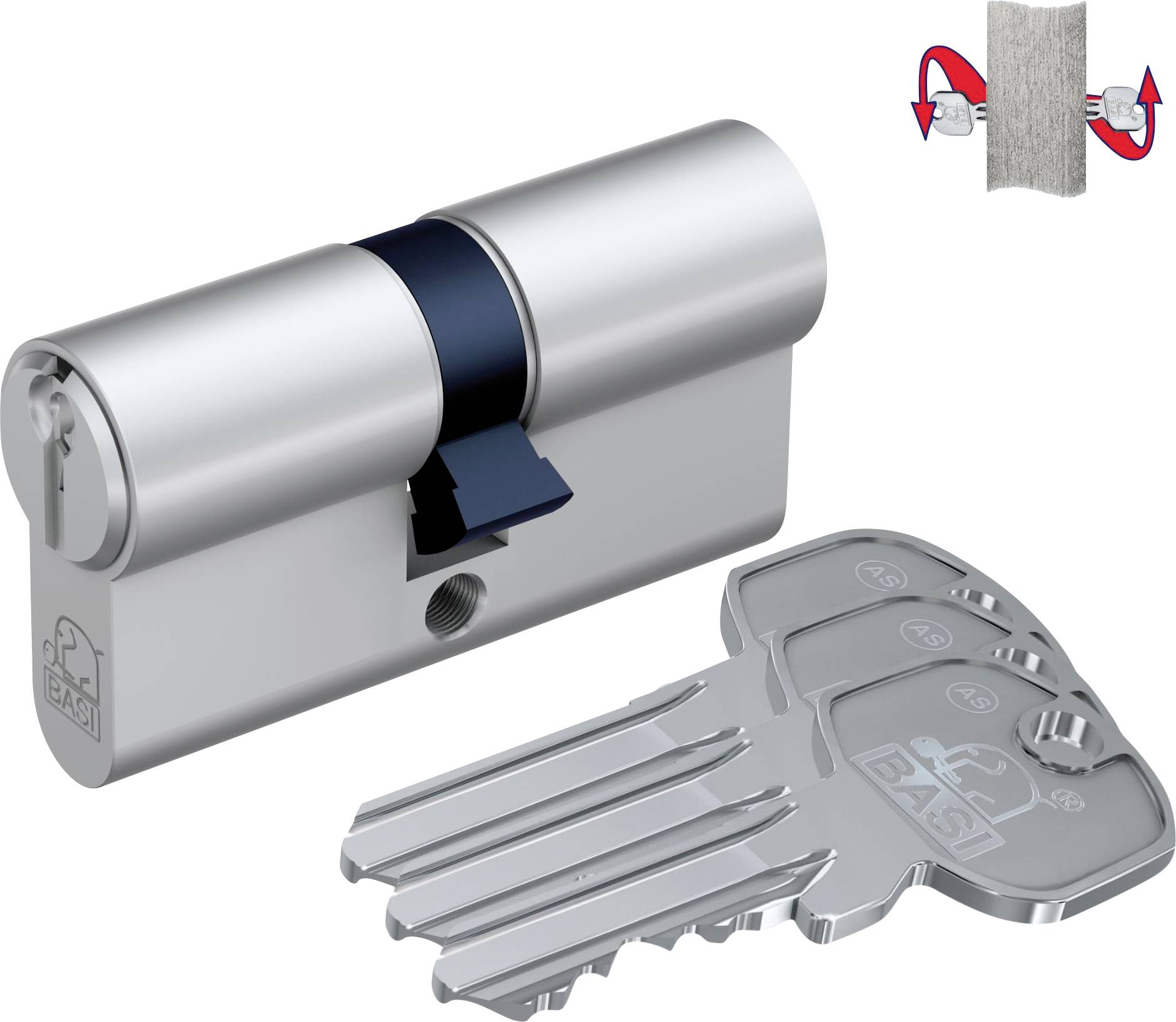 Thumbnail - Basi 5031-2000-0034 Profil-Knaufzylinder 50 / 30mm