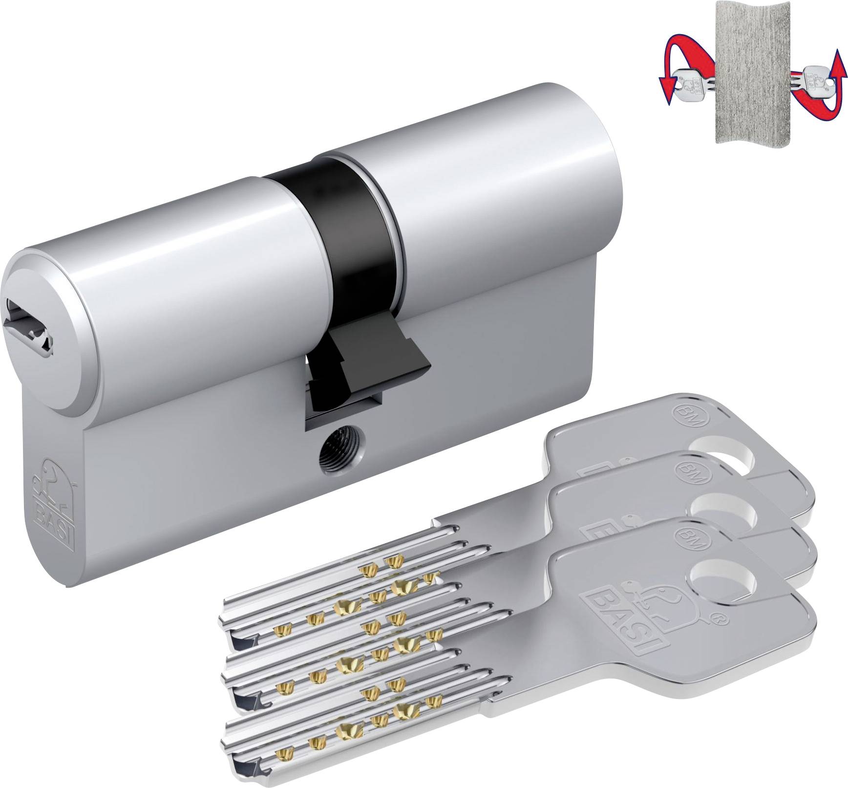 Basi 5200-0015 Profil-Doppelzylinder 30 / 45mm