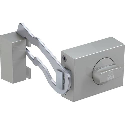 Basi 1306-0205 Türzusatzschloss mit Sperrbügel Silber