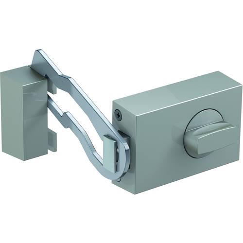 Basi 1302-0208 Türzusatzschloss mit Sperrbügel Edelstahl-Optik