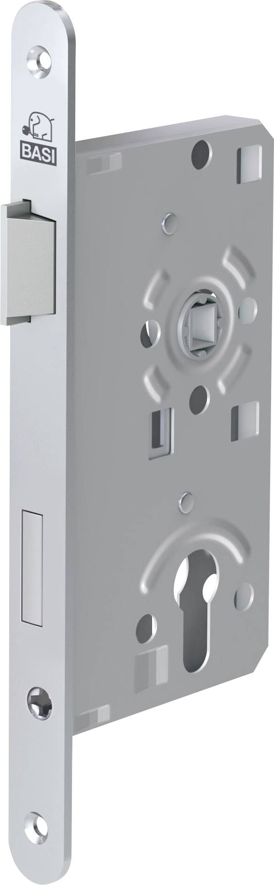 Basi 9250-5528 Einsteck-Zimmertürschloss Silber